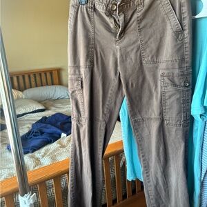 Merona Brown Cargo Pants Casual Cotton Blend